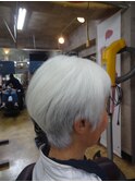 50代60代◎大人ナチュラルミディアムボブ☆シルバーヘア 西ヶ原