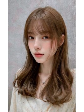 ピサンリ(pissenlit) 小顔グレーベージュレイヤーロングスタイル♪