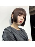 ぱつっとボブ