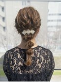 編み下ろしヘアセット