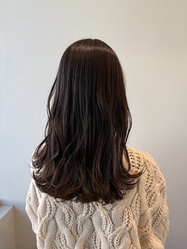 サラ ビューティー サイト 古賀店(SARA Beauty Sight) レイヤーカット/ナチュラルブラウン/髪質改善ケアカラー/艶髪