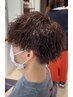 【トレンド♪】メンズカット＋カラー＋デザインパーマ＋ヘッドスパ(20分)