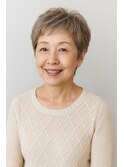ショートカット/ミセス/40代50代60代７０代【白髪ぼかし】