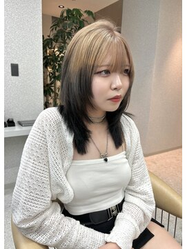 天神美容室 【香月指名☆】デザインカラー×ルーツカラー×レイヤー×顔周り