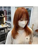 ハッシュカット×オレンジ