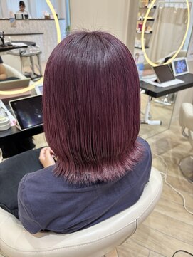 アーチバイケンジ(arch by kenje) カシスピンクカラー/ミディアムヘア/平塚美容室