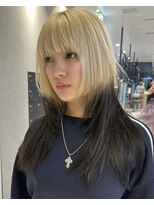 ザザ シンジュク(ZA/ZA shinjuku)&nbsp;レイヤーカットとルーツカラー