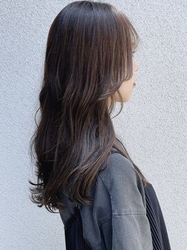 黒髪/クラゲヘアー/オリーブグレー/小顔/ココアベージュ/茨木 