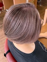 duFaBle 千葉　白髪ぼかし/ハイライト/ショートカット　【デュファブル】&nbsp;大人ガーリー/ダークアッシュ/ミディアムレイヤーカット[千葉]