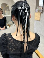 ヌーク(nook.)&nbsp;着物ヘア/大人ガーリー/ダークアッシュ/似合わせカット/佐賀