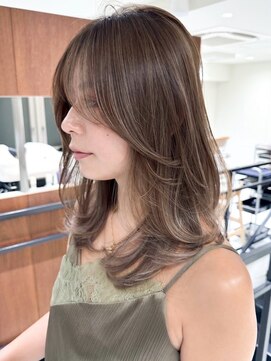 ジルブラン 土浦(JIL BLAN) ハイライトバレイヤージュダブルカラーケアブリーチ20代30代