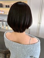 セプト 天神大名(SEPT.)&nbsp;レイヤーボブ ダークグレージュ 丸みボブ 髪質改善カラー