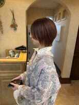 メルク(merc) レイヤー ボブ ショート インナーカラー 韓国