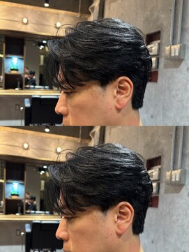 メンズココ メンズパーマ 韓国ヘア 日本橋店(MENS COCO) お客様スタイル　ニュアンスパーマ風カット