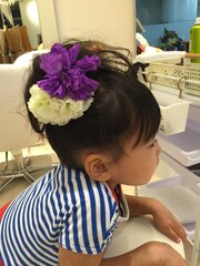 《R＋》キッズ☆ヘアアレンジ☆発表会☆お呼ばれ☆七五三☆