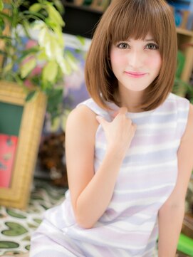 カバーヘア ブリス 上尾西口店(COVER HAIR bliss) ■bliss上尾6-16★■ツヤキラリ☆前下がりストレートミディ!