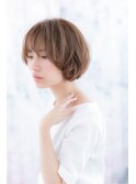 等身大のリラクシー感…丸みショートボブb