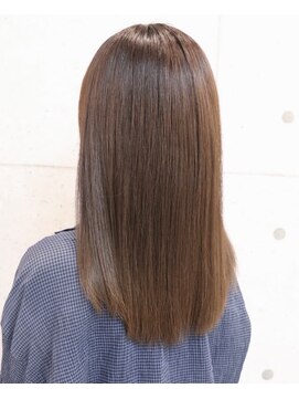 ワンヘアーアシスト(ONE HAIR assist) 【ONE HAIR】明るめでもさらツヤ☆やわらかグレージュ