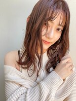 シロ(SiLO)&nbsp;セミロング○艶っぽオレンジブラウン/髪質改善/前髪/天神大名