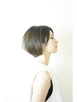 ヘア デザイン リスク(HAIR DESIGN RISK) 【高橋勇太】大人可愛い20代30代40代黒髪前下がりくびれショート