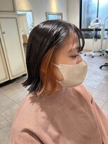 ネオリーブカップ 町田店(Neolive capu)&nbsp;インナーカラー　オレンジ Neolive capu町田店