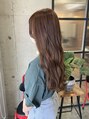 アグ ヘアー カリラ 谷山2号店(Agu hair caolila)&nbsp;オレンジブラウン☆ロングスタイル