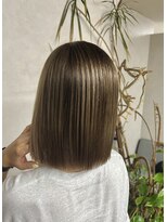 ヴィフ 大船(VIF)&nbsp;前髪/マチルダボブ/ピンクベージュ/インナーグレージュ/