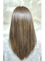 ルエ ヘアメイクバイアクセル(Louer hairmake byAxe-l) 《髪質改善》LAケラコラ.ハリウッドTr+メテオカラー+カット