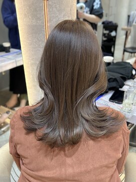 ロンド エスポワール 錦糸町(Lond espoir) 魅力倍増カールセミディシアカラー姫カットグレージュ