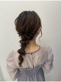 ローポニー小顔ショートボブハイライトカラー大人ショート