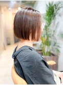 切りっぱなしボブ/白髪ぼかしハイライト/琴似/琴似美容室