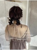 結婚式お呼ばれヘア