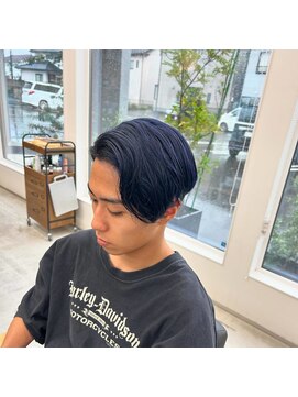 アウラヘアーサロン(aura hair salon) ネイビーブラック