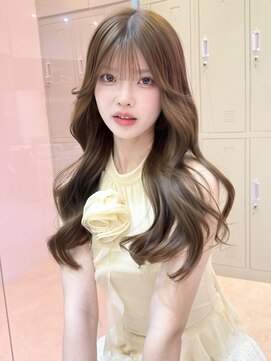 セシル(SECYL) 【Mika】レイヤーカット/韓国ヘア/ワンホン/ベージュ