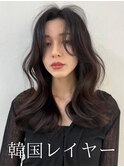 レイヤーカット/顔周りカット/顔周りレイヤー /韓国風パーマ