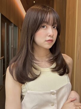 ローネス ギンザ(LONESS ginza) レイヤーカット/小顔カット/くすみベージュ/透明感カラー