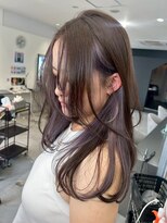 キング 枚方店(K!ng)&nbsp;ハイライトカラーミルクティーベージュレイヤーカット