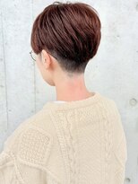 ラウンジ モリオ イケブクロ(Lounge MORIO Ikebukuro) オレンジカラー かっこいいショート刈り上げ女子 ショートカット