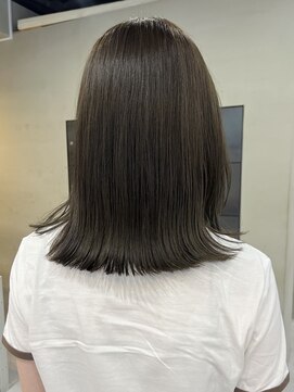 ヘアー アイス ルーチェ(HAIR ICI LUCE) ブリーチなしグレージュ透明感カラー大人夏カラーレイヤー/今枝