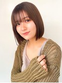 フラットボブ【イルミナカラー/髪質改善/ボブ】