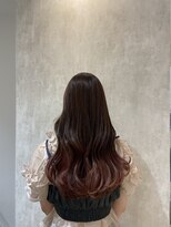 フィゼル あべのルシアス店(Aujua fizelle) ピンクブラウン