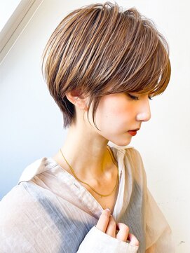 フロー(flow) イメチェンショートCカーブベージュブラウン