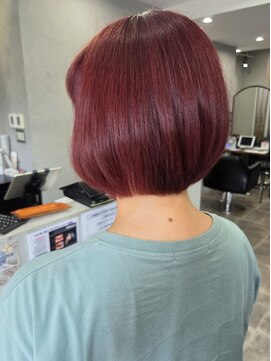 シャムオーツー 国分寺(CHAM:O2) ボブ/ブリーチなし/髪質改善カラー/透明感カラー/チェリーピンク