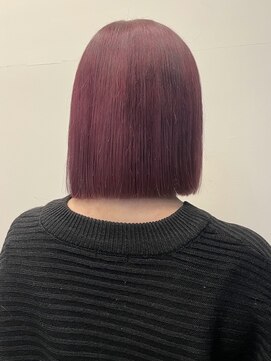 ロックス バイ マグ 松本(rocks BY MAG) チェリーレッド暖色カラーボルドーワインレッド春カラー