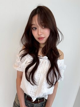 天神美容室 【KASUMI天神美容室】透明感ブラウン×ハッシュレイヤーカット