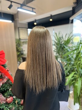 ブリーチありミルクティーベージュ