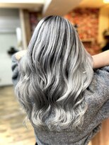 イエローコーン 横浜店(YELLOW CORN)&nbsp;シルバールーツカラー【シャドールーツ/バレイヤージュ】