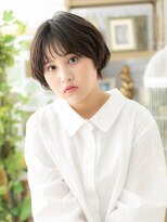 カバーヘア ブリス 大宮西口(COVER HAIR bliss)&nbsp;マッシュショート/ニュアンスパーマ/ダークアッシュ/透明感g