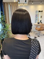 カノエ 岡山店(canoe) ツヤ感たっぷり◎ぷつっとボブ