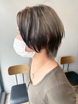 ヘアーループレル(Hair ruup Rell design works)&nbsp;[那覇市安里]大人ハイライトで魅せる丸みショートボブ